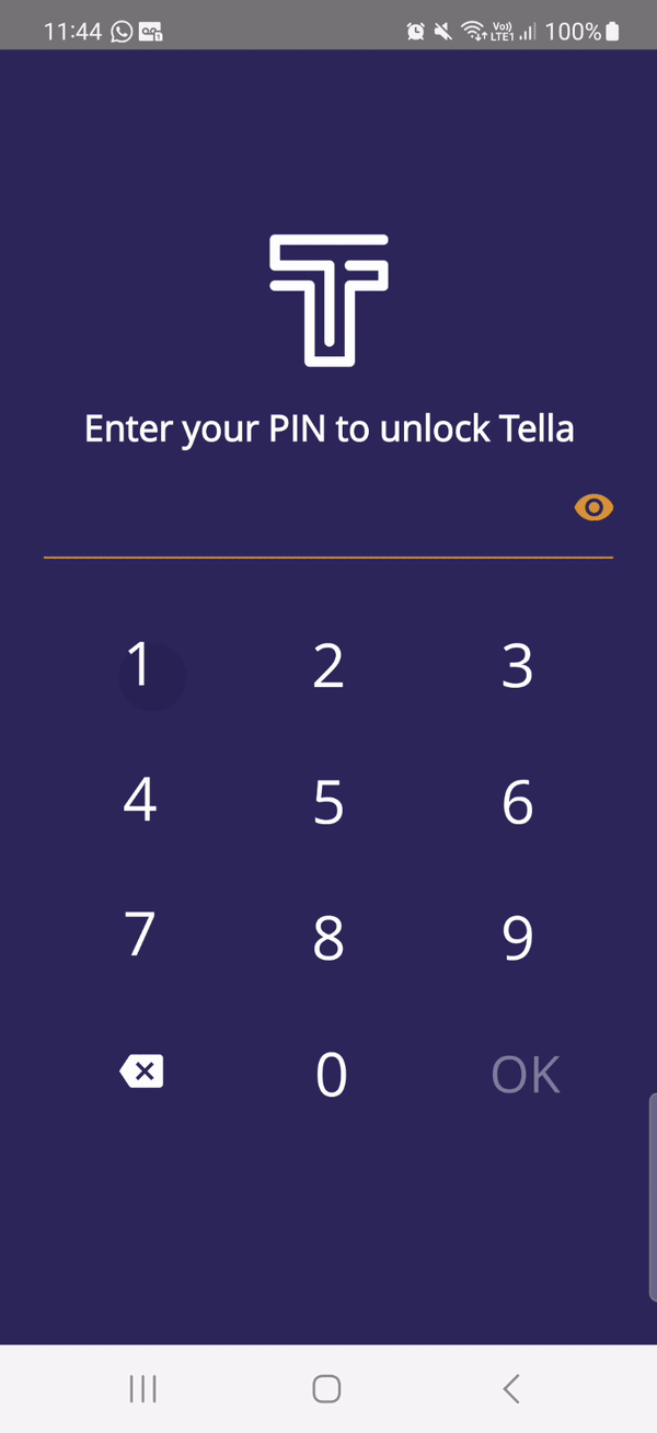 audio recording in Tella gif that shows how to record audio in Tella